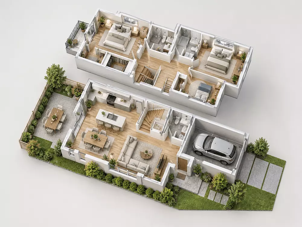 Maisonette · Mehrstöckiges Haus