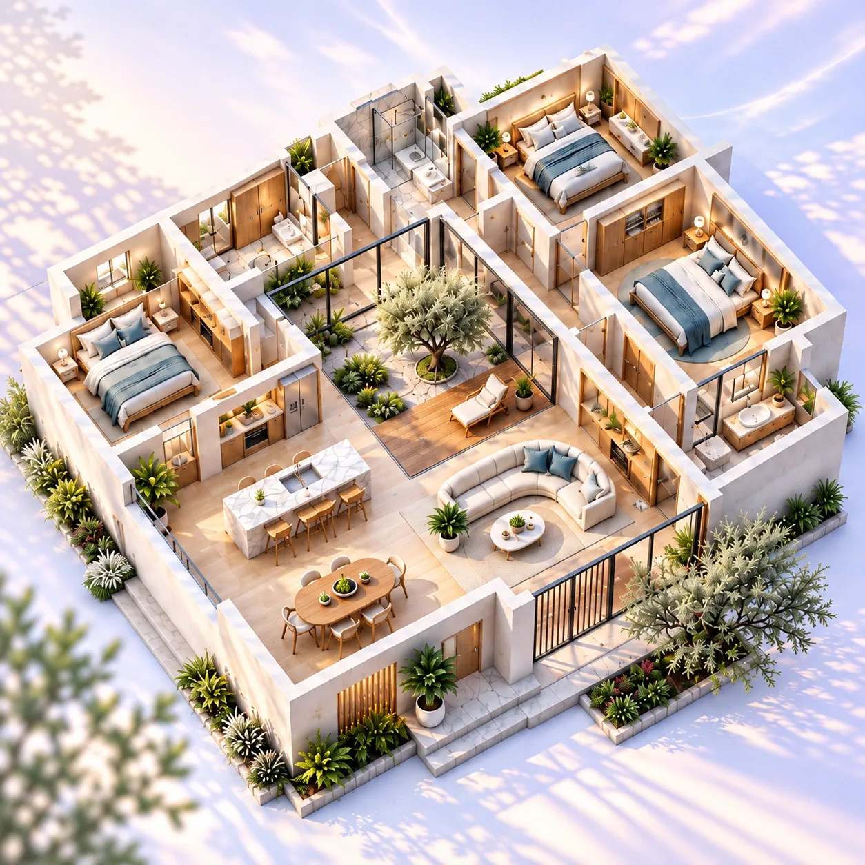 3D floor plan preview